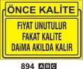 Önce Kalite Levhaları